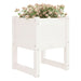 Jardiniere, 2 buc., alb, 40x40x52,5 cm, lemn masiv de pin - WALTI WALTI