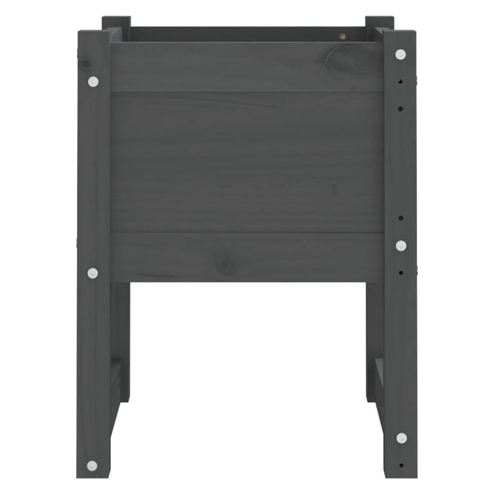 Jardiniere, 2 buc., gri, 40x40x52,5 cm, lemn masiv de pin - WALTI WALTI