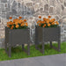 Jardiniere, 2 buc., gri, 40x40x52,5 cm, lemn masiv de pin - WALTI WALTI