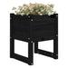 Jardiniere, 2 buc, Negru, 40x40x52,5 cm, lemn masiv de pin - WALTI WALTI