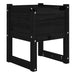 Jardiniere, 2 buc, Negru, 40x40x52,5 cm, lemn masiv de pin - WALTI WALTI