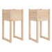 Jardiniere, 2 buc, 40x40x81 cm, lemn masiv de pin - WALTI WALTI