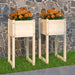 Jardiniere, 2 buc, 40x40x81 cm, lemn masiv de pin - WALTI WALTI
