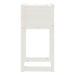 Jardiniere, 2 buc., alb, 40x40x81 cm, lemn masiv de pin - WALTI WALTI