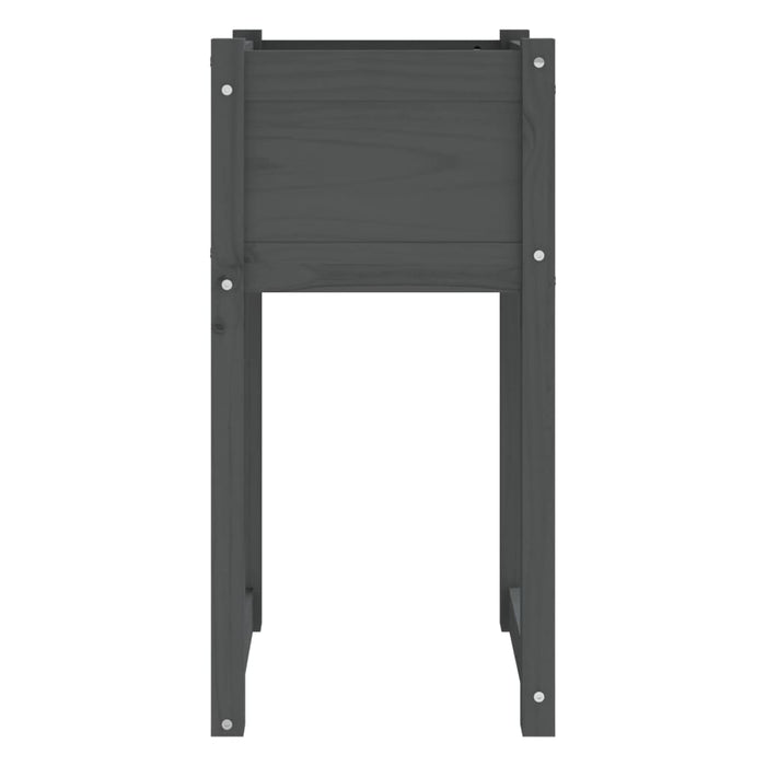 Jardiniere, 2 buc., gri, 40x40x81 cm, lemn masiv de pin - WALTI WALTI