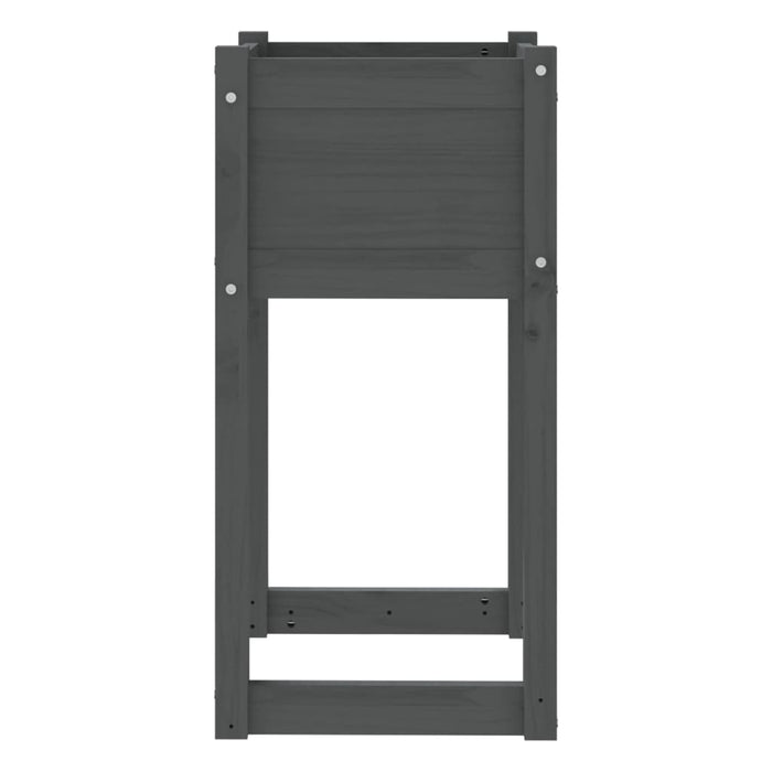 Jardiniere, 2 buc., gri, 40x40x81 cm, lemn masiv de pin - WALTI WALTI