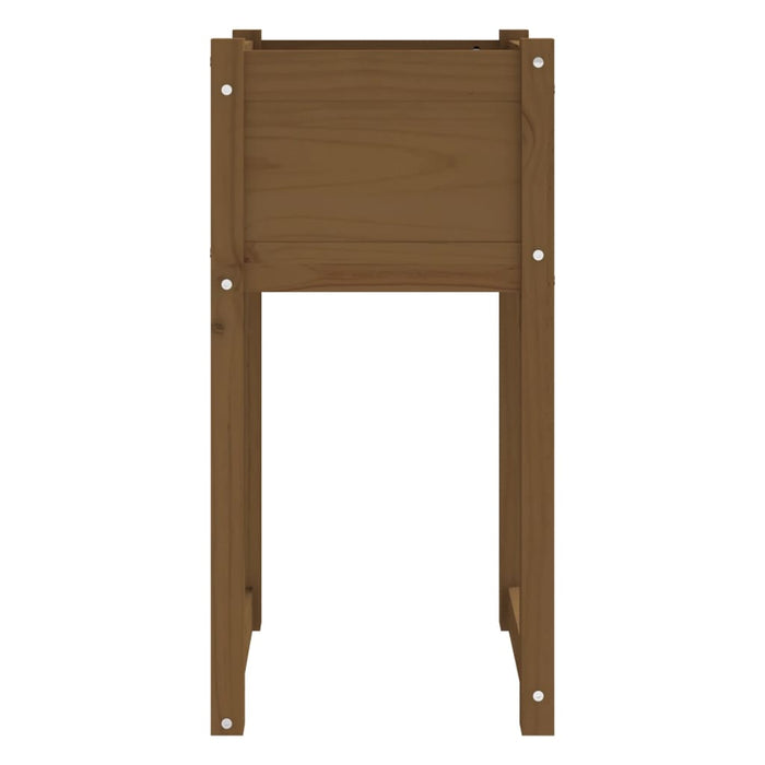 Jardiniere, 2 buc., maro miere, 40x40x81 cm, lemn masiv de pin - WALTI WALTI