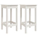 Scaune de bar, 2 buc., alb, 40x40x78 cm, lemn masiv de pin - WALTI WALTI