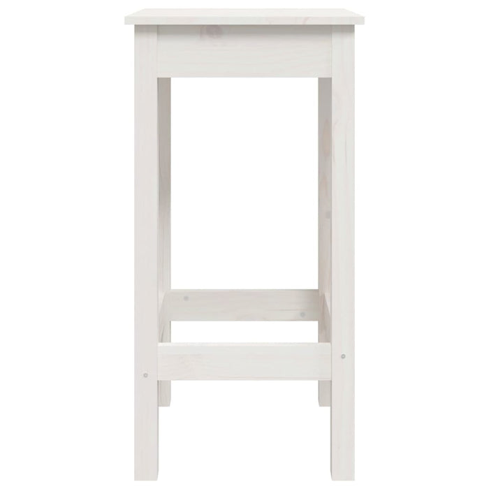 Scaune de bar, 2 buc., alb, 40x40x78 cm, lemn masiv de pin - WALTI WALTI