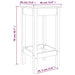 Scaune de bar, 2 buc., alb, 40x40x78 cm, lemn masiv de pin - WALTI WALTI