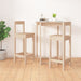 Scaune de bar, 2 buc., 40x41,5x112 cm, lemn masiv de pin - WALTI WALTI