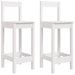 Scaune de bar, 2 buc., alb,40x41,5x112 cm, lemn masiv de pin - WALTI WALTI