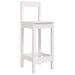 Scaune de bar, 2 buc., alb,40x41,5x112 cm, lemn masiv de pin - WALTI WALTI