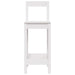 Scaune de bar, 2 buc., alb,40x41,5x112 cm, lemn masiv de pin - WALTI WALTI