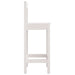 Scaune de bar, 2 buc., alb,40x41,5x112 cm, lemn masiv de pin - WALTI WALTI