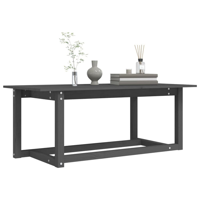 Măsuță de cafea, gri, 110x55x45 cm, lemn masiv de pin - WALTI WALTI