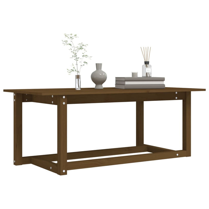 Măsuță de cafea, maro miere, 110x55x45 cm, lemn masiv de pin WALTI