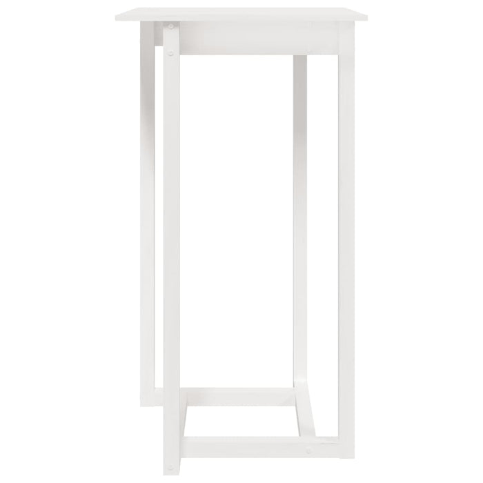 Masă de bar, alb, 60x60x110 cm, lemn masiv de pin - WALTI WALTI