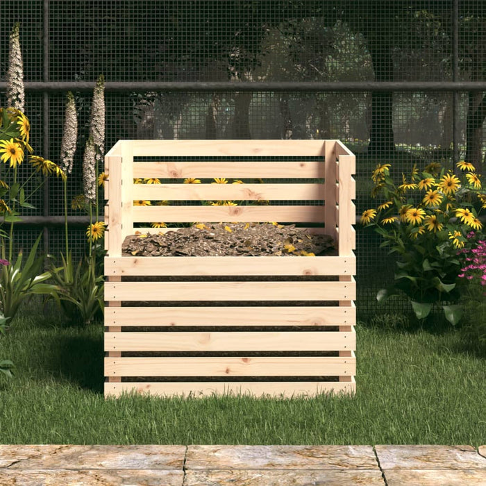 Compostor, 80x80x78 cm, lemn masiv de pin - WALTI WALTI
