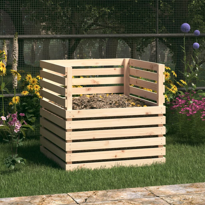 Compostor, 80x80x78 cm, lemn masiv de pin - WALTI WALTI