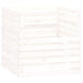 Compostor, alb, 80x80x78 cm, lemn masiv de pin - WALTI WALTI