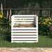 Compostor, alb, 80x80x78 cm, lemn masiv de pin - WALTI WALTI