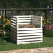 Compostor, alb, 80x80x78 cm, lemn masiv de pin - WALTI WALTI