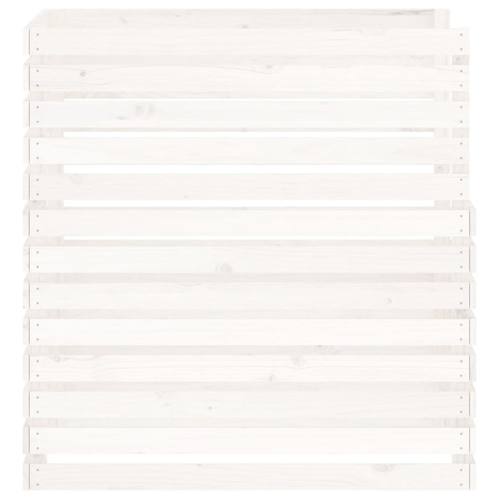 Compostor, alb, 100x100x102 cm, lemn masiv de pin - WALTI WALTI