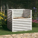 Compostor, alb, 100x100x102 cm, lemn masiv de pin - WALTI WALTI
