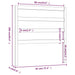 Tăblie de pat, 95x4x100 cm, lemn masiv de pin - WALTI WALTI