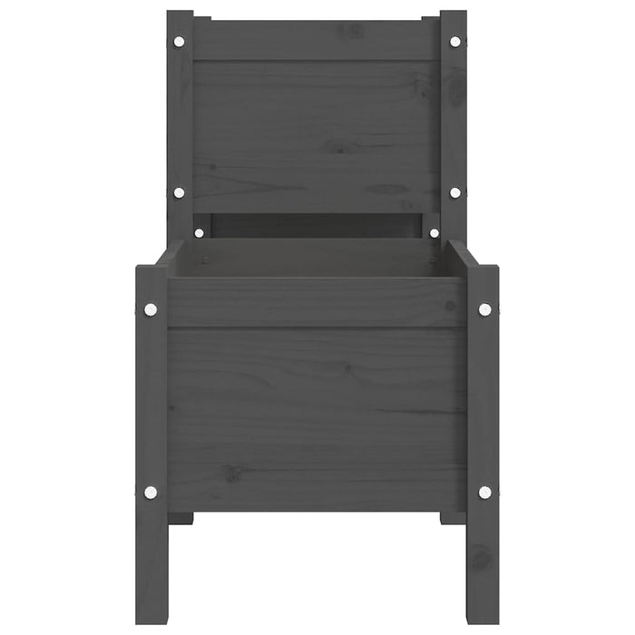 Jardinieră, gri, 178,5x44x75 cm, lemn masiv de pin - WALTI WALTI