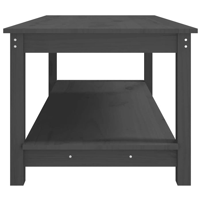 Măsuță de cafea, gri, 110x55x45 cm, lemn masiv de pin - WALTI WALTI