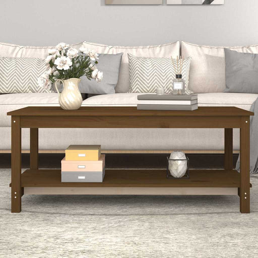Măsuță de cafea, maro miere, 110x55x45 cm, lemn masiv de pin - WALTI WALTI