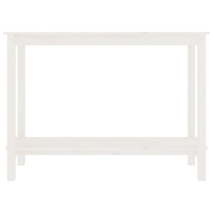 Masă consolă, alb, 110x40x80 cm, lemn masiv de pin - WALTI WALTI