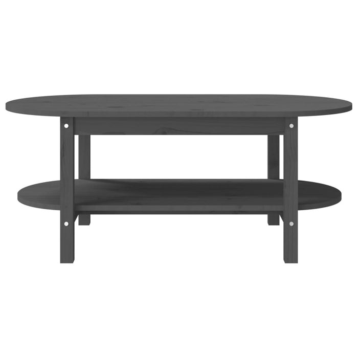 Măsuță de cafea, gri, 110x55x45 cm, lemn masiv de pin - WALTI WALTI