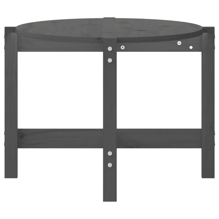 Măsuță de cafea, gri, 118x63x45 cm, lemn masiv de pin - WALTI WALTI