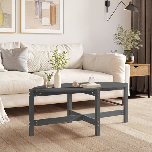 Măsuță de cafea, gri, 118x63x45 cm, lemn masiv de pin - WALTI WALTI