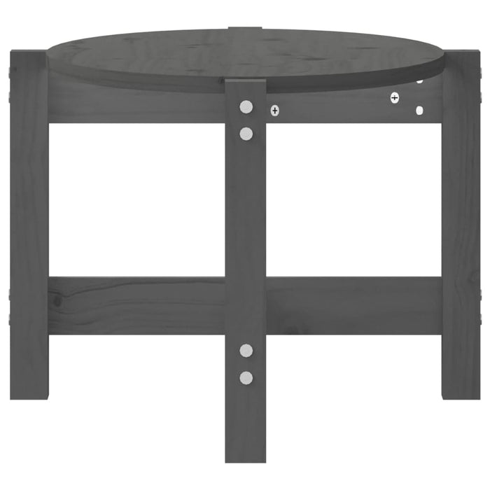 Măsuță de cafea, gri, 87x48x35 cm, lemn masiv de pin - WALTI WALTI