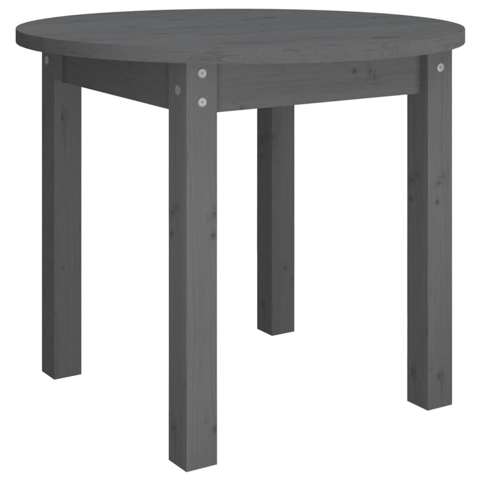 Măsuță de cafea, gri, Ø 55x45 cm, lemn masiv de pin - WALTI WALTI
