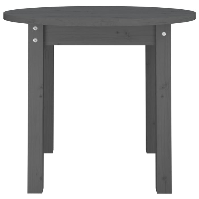 Măsuță de cafea, gri, Ø 55x45 cm, lemn masiv de pin - WALTI WALTI