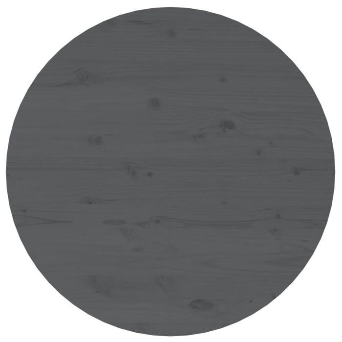 Măsuță de cafea, gri, Ø 55x45 cm, lemn masiv de pin - WALTI WALTI