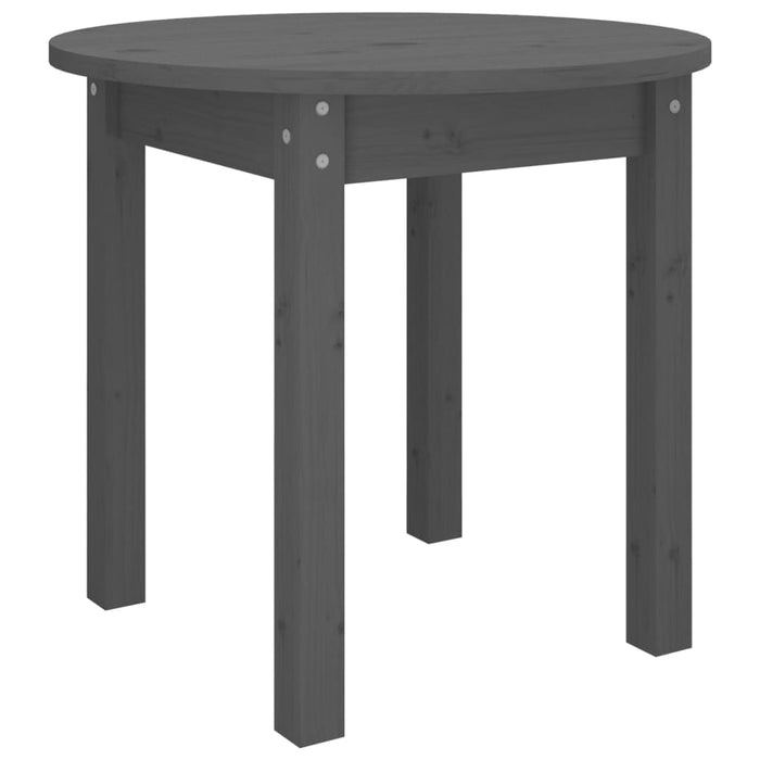 Măsuță de cafea, gri, Ø 45x40 cm, lemn masiv de pin - WALTI WALTI
