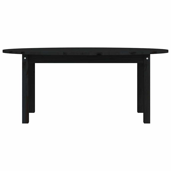 Măsuță de cafea, negru, 110x55x45 cm, lemn masiv de pin WALTI