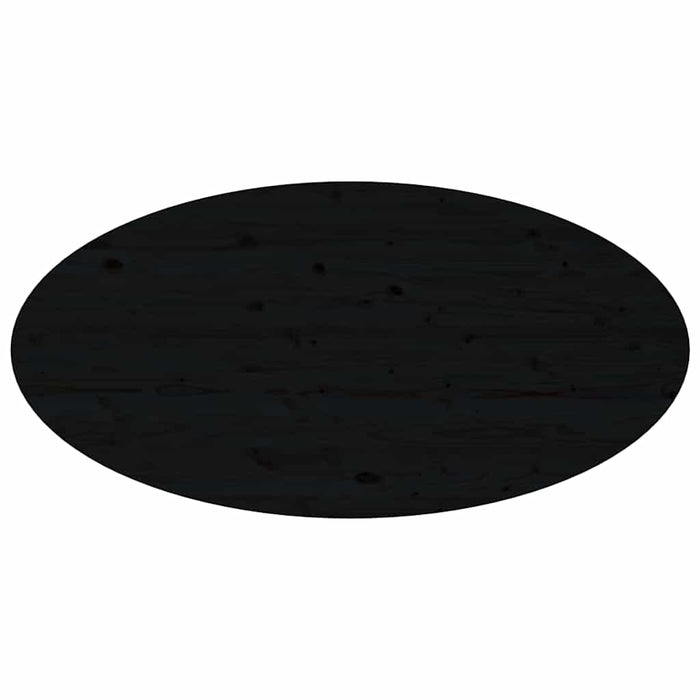 Măsuță de cafea, negru, 110x55x45 cm, lemn masiv de pin WALTI