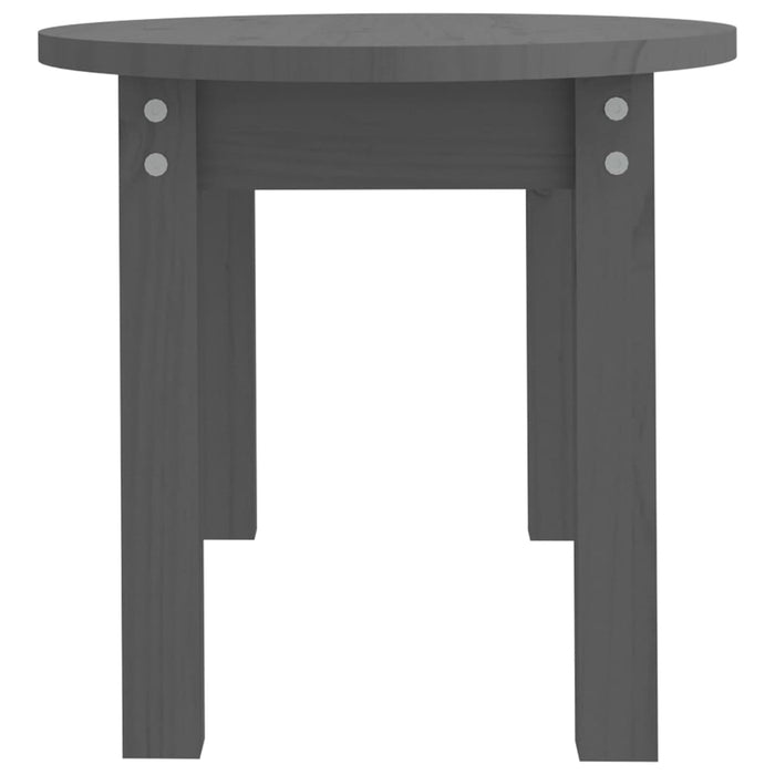 Măsuță de cafea, gri, 80x40x35 cm, lemn masiv de pin - WALTI WALTI
