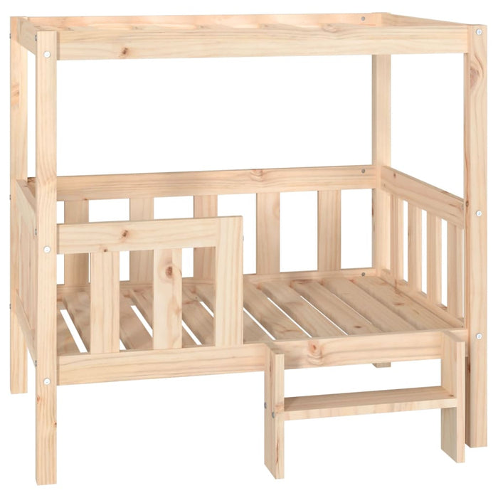 Pat pentru câini, 95,5x73,5x90 cm, lemn masiv de pin - WALTI WALTI