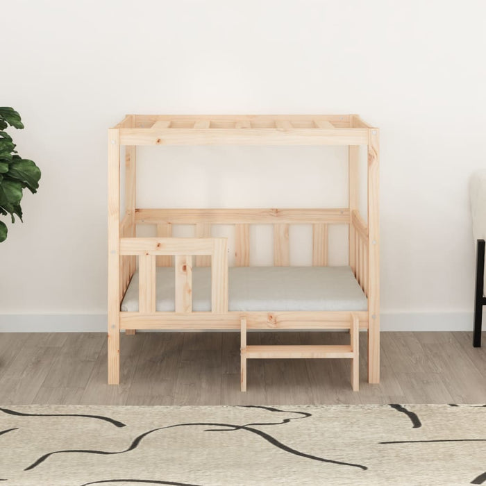 Pat pentru câini, 95,5x73,5x90 cm, lemn masiv de pin - WALTI WALTI