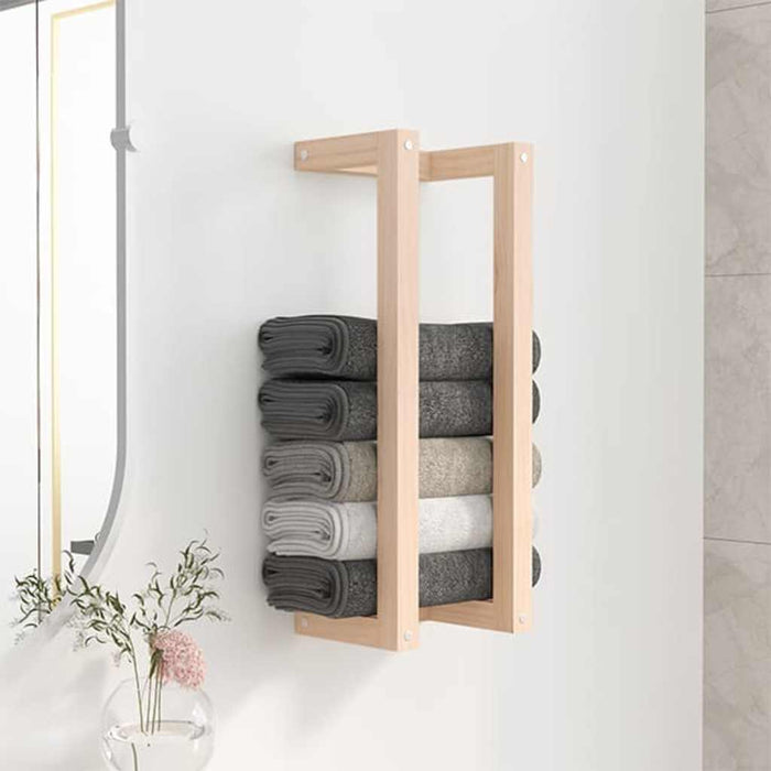 Suport pentru prosoape, 23x18x60 cm, lemn masiv de pin - WALTI WALTI