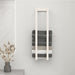 Suport pentru prosoape, alb, 23x18x90 cm, lemn masiv de pin - WALTI WALTI
