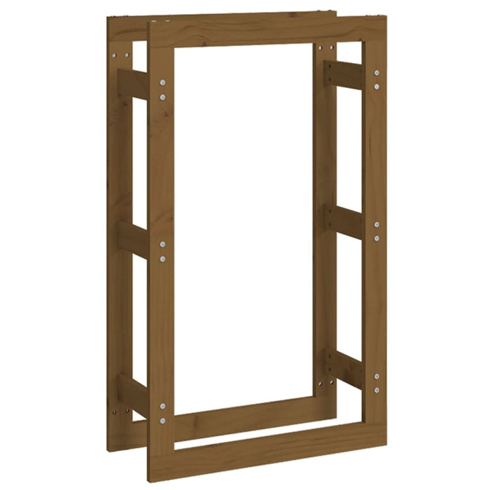 Rastel lemne de foc, maro miere, 60x25x100 cm, lemn masiv pin - WALTI WALTI